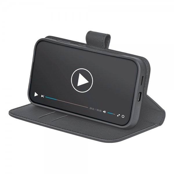 Puro Samsung Galaxy S25 Plus Etui Wallet Stand Svart