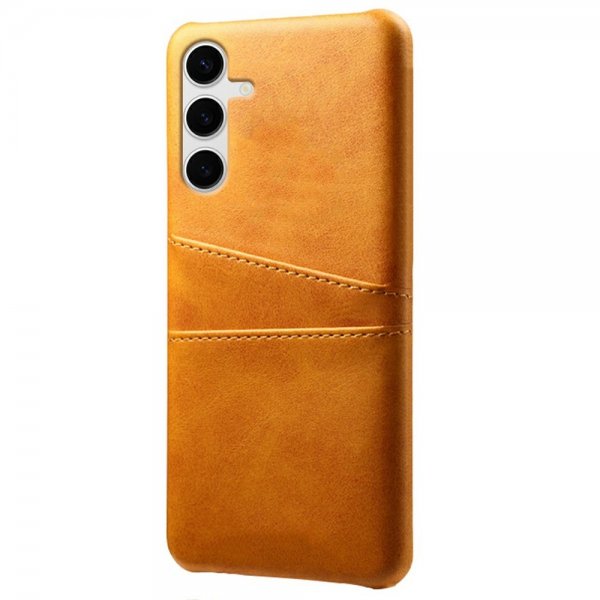 Samsung Galaxy S25 Plus Deksel med To Kortlommer Lysebrun