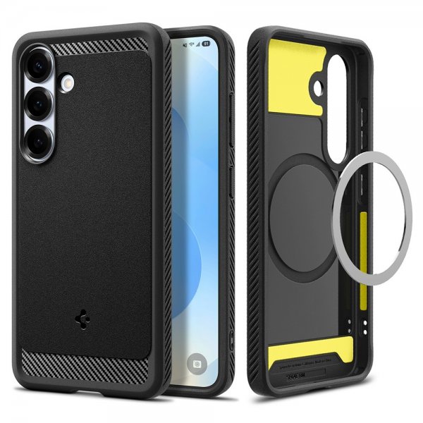 Spigen Samsung Galaxy S25 Plus Deksel Rugged Armor MagFit Matte Black