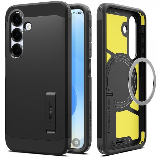 Spigen Samsung Galaxy S25 Plus Deksel Tough Armor MagFit Svart