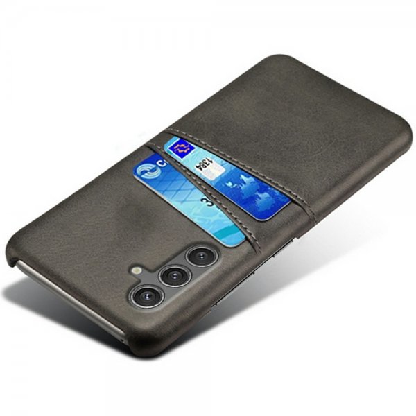 Samsung Galaxy S25 Deksel med To Kortlommer Svart