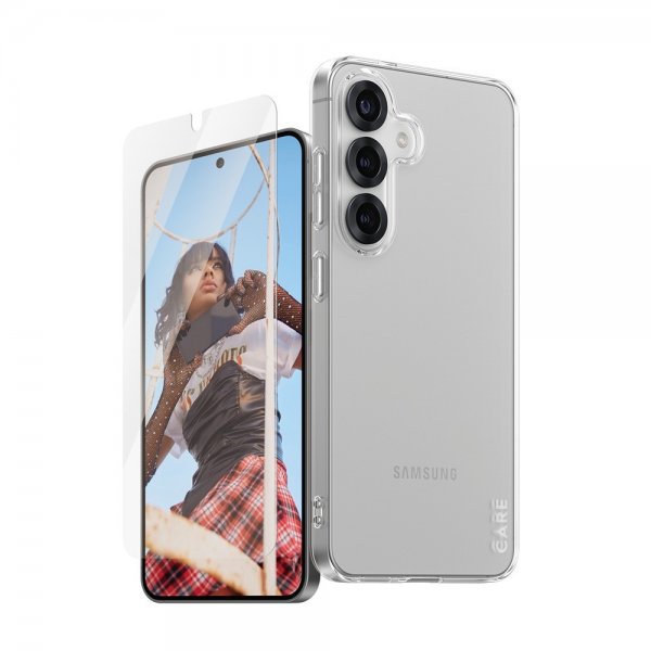 CARE by PanzerGlass Samsung Galaxy S25 Deksel og Skjermbeskytter Fashion 2-in-1 Bundle