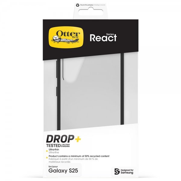 Otterbox Samsung Galaxy S25 Deksel React Black Crystal
