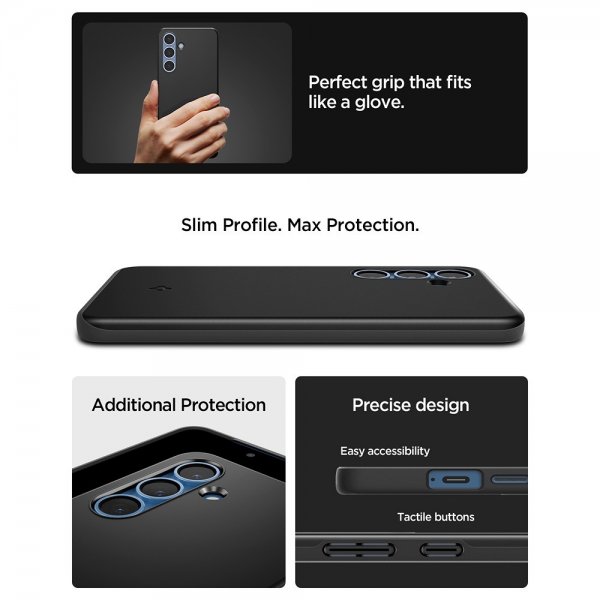Spigen Samsung Galaxy S25 Deksel Thin Fit MagFit Svart