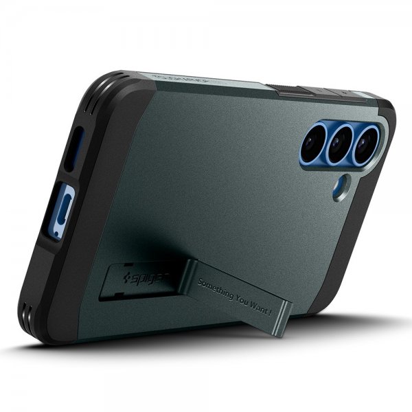 Spigen Samsung Galaxy S25 Deksel Tough Armor MagFit Abyss Green
