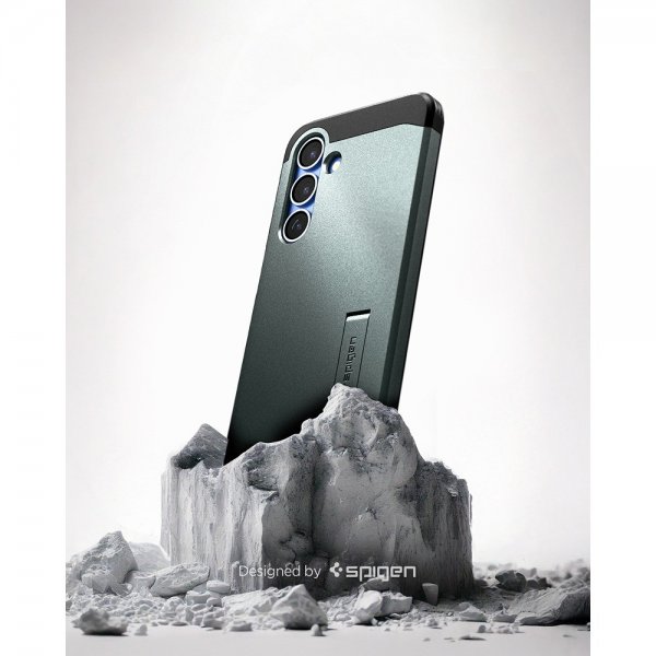 Spigen Samsung Galaxy S25 Deksel Tough Armor MagFit Abyss Green