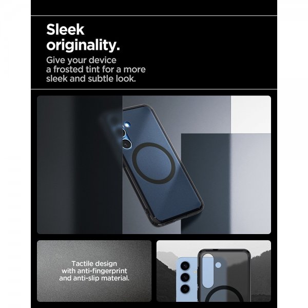 Spigen Samsung Galaxy S25 Deksel Ultra Hybrid MagFit Frost Black