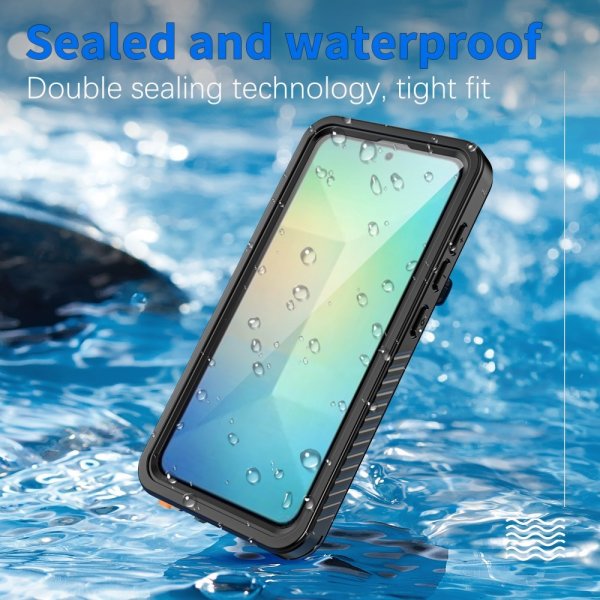 Redpepper Samsung Galaxy S25 Deksel Vanntett IP68 Svart