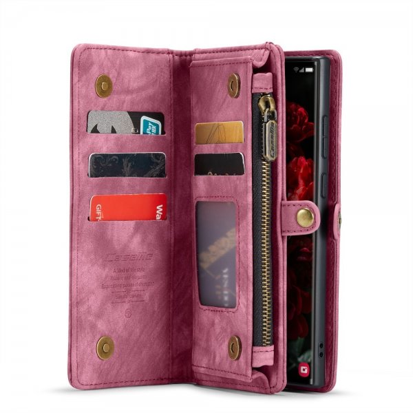CaseMe Samsung Galaxy S25 Ultra Etui 008 Series Avtakbart Deksel Rød
