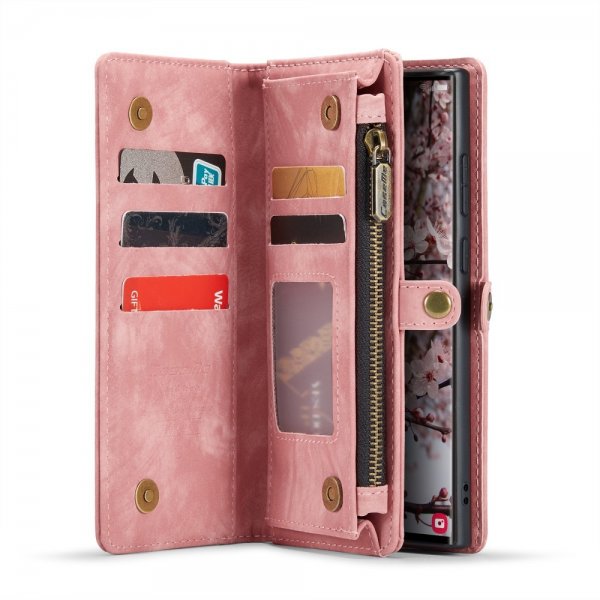 CaseMe Samsung Galaxy S25 Ultra Etui 008 Series Avtakbart Deksel Rosa