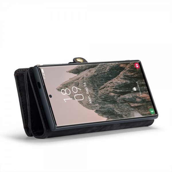 CaseMe Samsung Galaxy S25 Ultra Etui 008 Series Avtakbart Deksel Svart