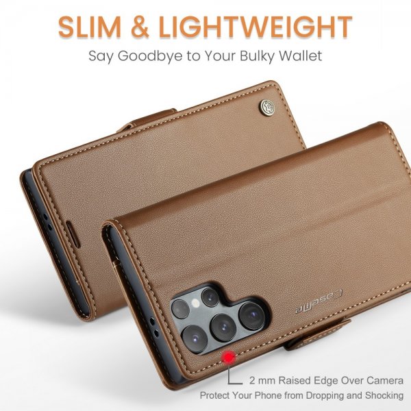CaseMe Samsung Galaxy S25 Ultra Etui 023 Series Brun