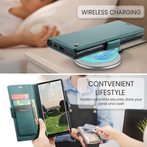 CaseMe Samsung Galaxy S25 Ultra Etui 023 Series Grønn