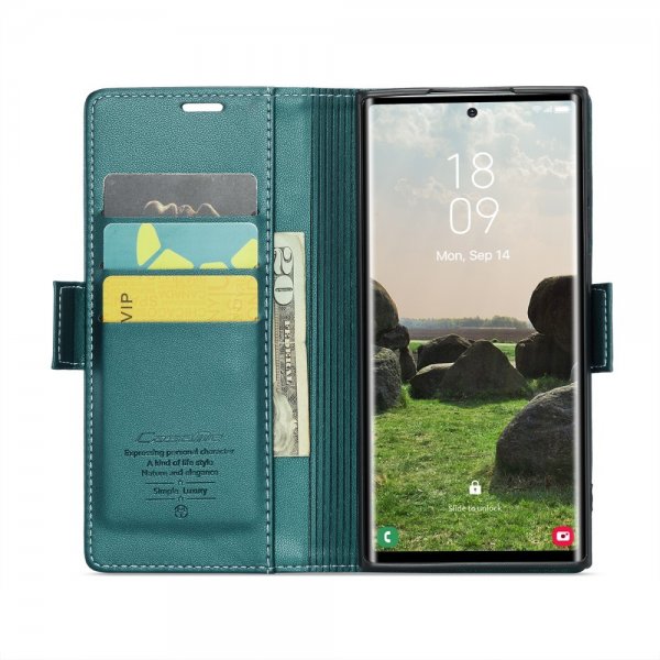 CaseMe Samsung Galaxy S25 Ultra Etui 023 Series Grønn