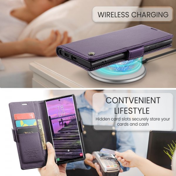 CaseMe Samsung Galaxy S25 Ultra Etui 023 Series Lilla
