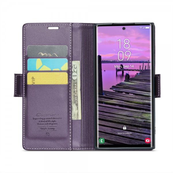 CaseMe Samsung Galaxy S25 Ultra Etui 023 Series Lilla