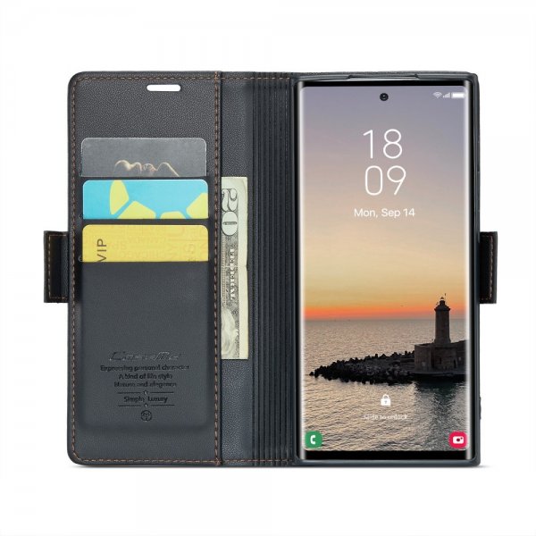 CaseMe Samsung Galaxy S25 Ultra Etui 023 Series Svart