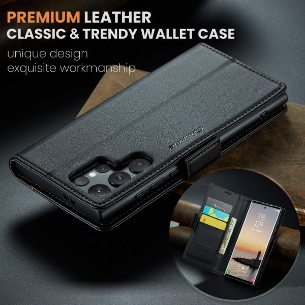 CaseMe Samsung Galaxy S25 Ultra Etui 023 Series Svart