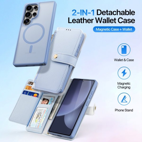 Dux Ducis Samsung Galaxy S25 Ultra Etui 2-in-1 Lawa Series MagSafe Blå
