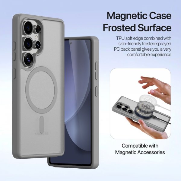 Dux Ducis Samsung Galaxy S25 Ultra Etui 2-in-1 Lawa Series MagSafe Grå