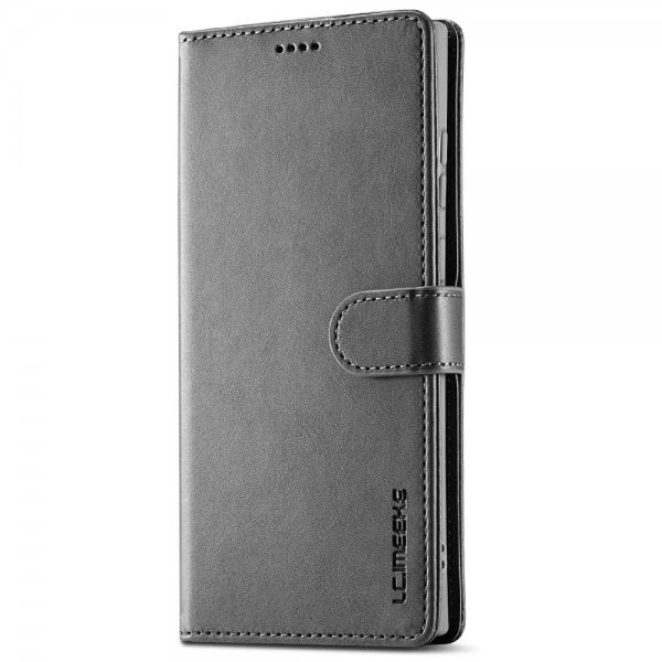 Lc.Imeeke Samsung Galaxy S25 Ultra Etui med Kortlomme stativfunksjon Grå