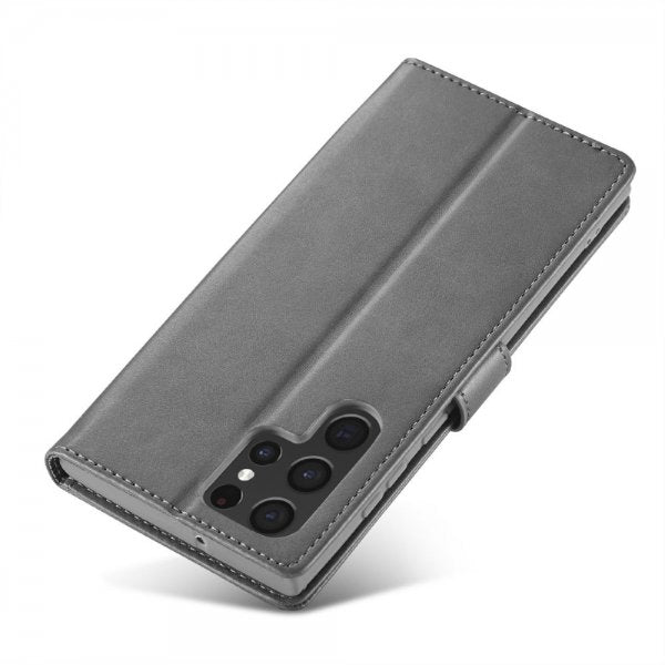 Lc.Imeeke Samsung Galaxy S25 Ultra Etui med Kortlomme stativfunksjon Grå