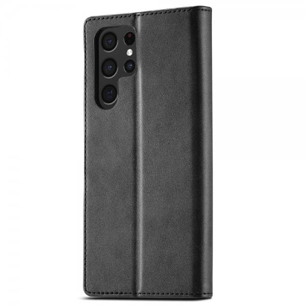 Lc.Imeeke Samsung Galaxy S25 Ultra Etui med Kortlomme stativfunksjon Svart
