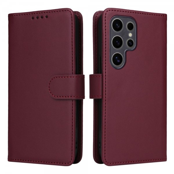 Betopnice Samsung Galaxy S25 Ultra Etui Avtagbart Deksel 005 Rød