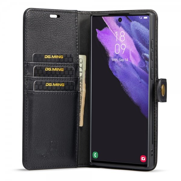 Dg.Ming Samsung Galaxy S25 Ultra Etui Avtagbart Deksel Svart