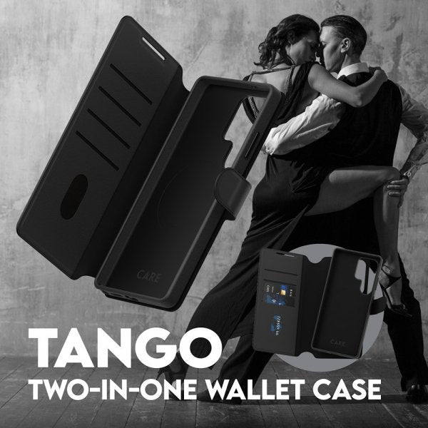 CARE by PanzerGlass Samsung Galaxy S25 Ultra Etui Tango Two-in-One Wallet MagSafe Svart