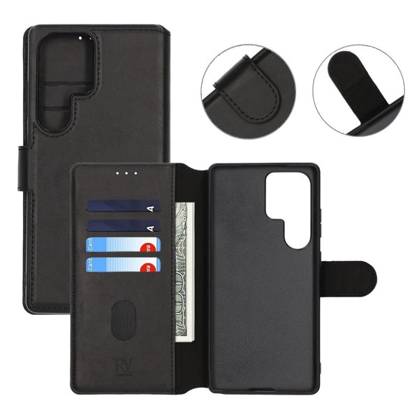 Rvelon Samsung Galaxy S25 Ultra Etui 4 Kortlomme Svart