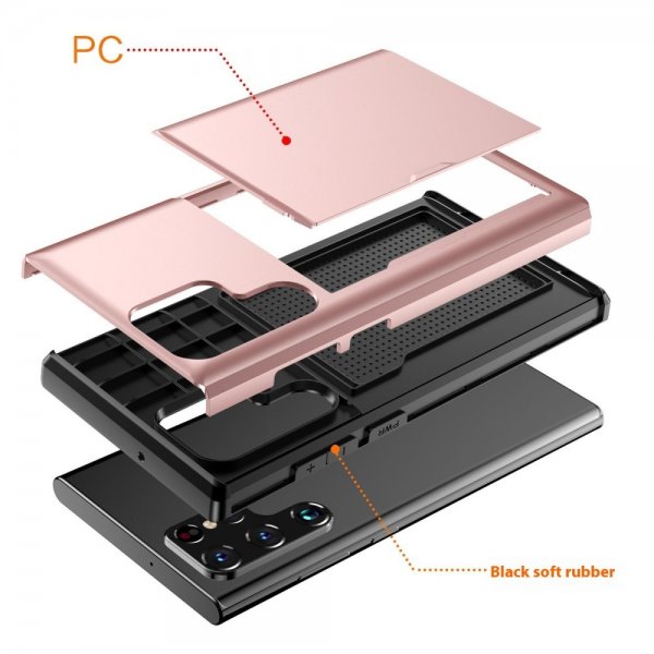 Samsung Galaxy S25 Ultra Deksel Card Slide Svart