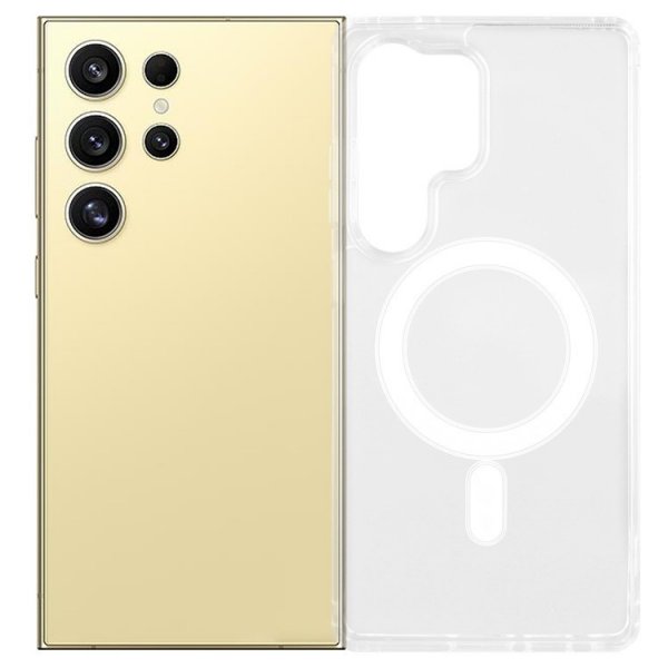 Nordic Covers Samsung Galaxy S25 Ultra Deksel Feather Series MagSafe Transparent