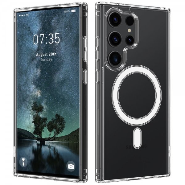 Samsung Galaxy S25 Ultra Deksel MagSafe Transparent
