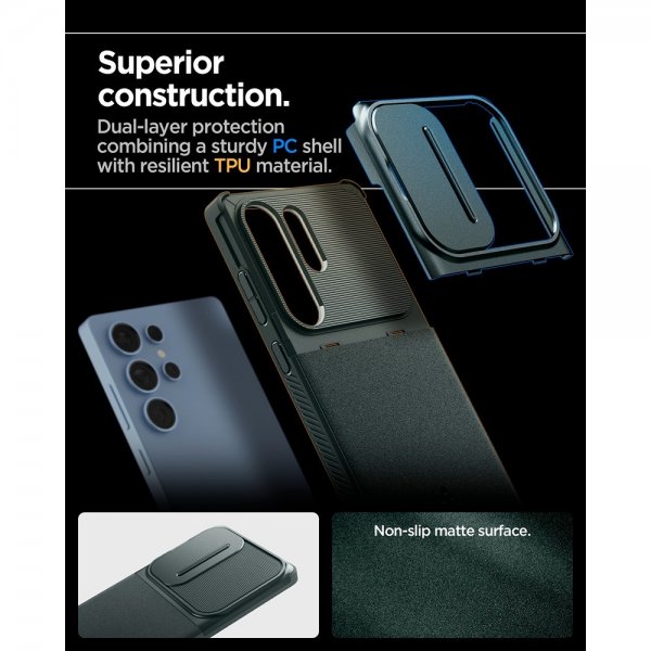 Spigen Samsung Galaxy S25 Ultra Deksel Optik Armor Abyss Green