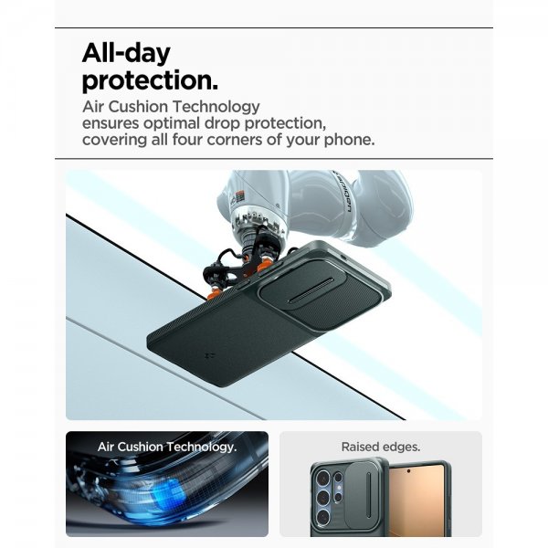 Spigen Samsung Galaxy S25 Ultra Deksel Optik Armor Abyss Green