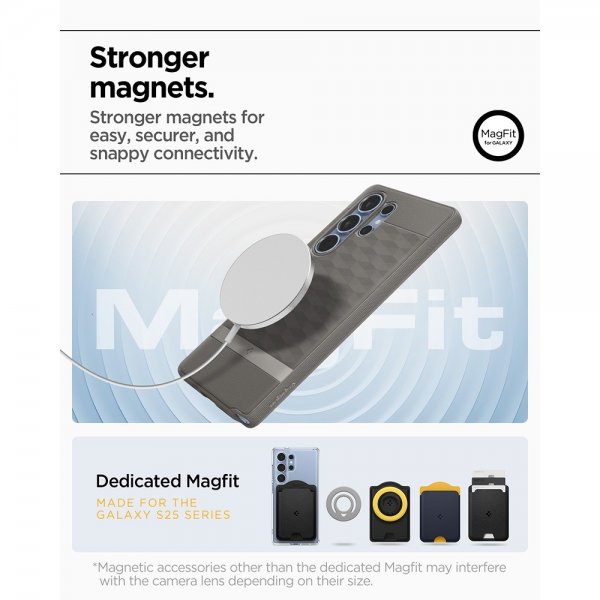Spigen Samsung Galaxy S25 Ultra Deksel Parallax MagFit Ash Gray