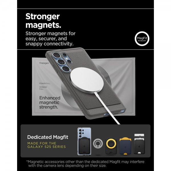 Spigen Samsung Galaxy S25 Ultra Deksel Rugged Armor MagFit Marble Gray
