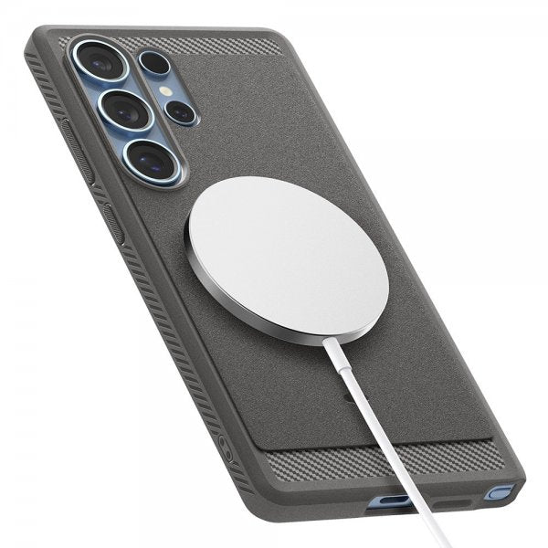 Spigen Samsung Galaxy S25 Ultra Deksel Rugged Armor MagFit Marble Gray