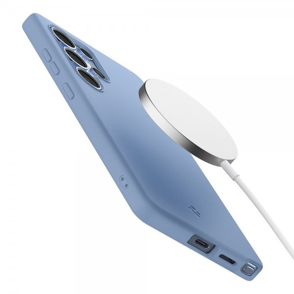 Spigen Samsung Galaxy S25 Ultra Deksel Silicone Fit MagFit Sapphire Blue
