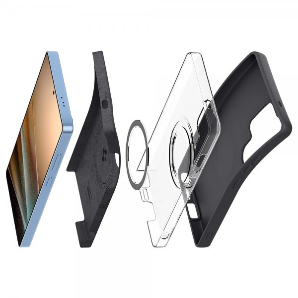 Spigen Samsung Galaxy S25 Ultra Deksel Silicone Fit MagFit Svart