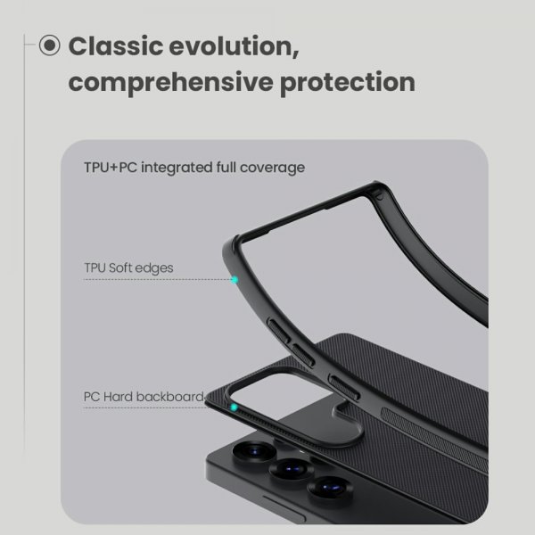 Nillkin Samsung Galaxy S25 Ultra Deksel Super Frosted Shield Pro Svart