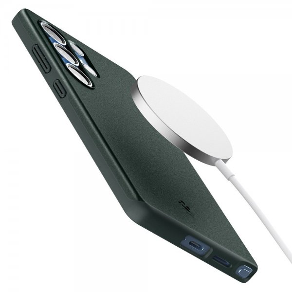 Spigen Samsung Galaxy S25 Ultra Deksel Thin Fit MagFit Abyss Green