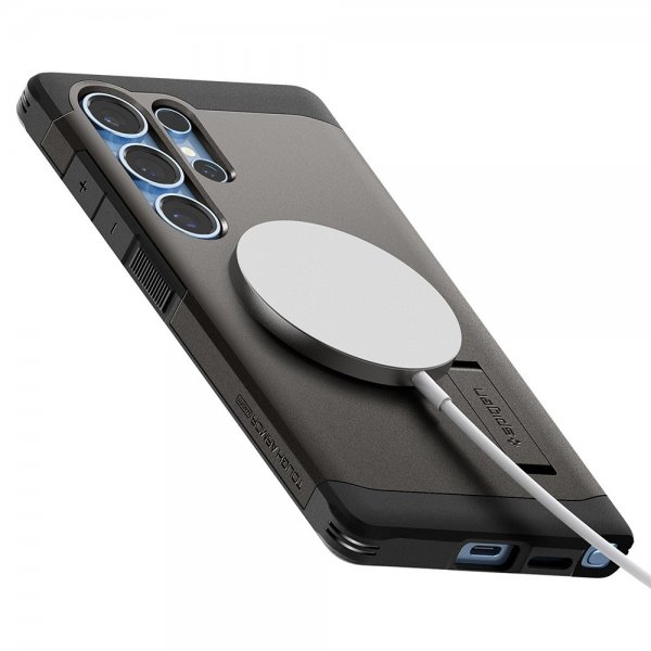 Spigen Samsung Galaxy S25 Ultra Deksel Tough Armor MagFit Gunmetal