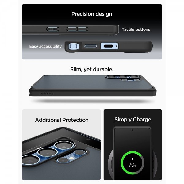 Spigen Samsung Galaxy S25 Ultra Deksel Ultra Hybrid Frost Black