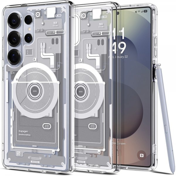 Spigen Samsung Galaxy S25 Ultra Deksel Ultra Hybrid Zero One MagFit Hvit