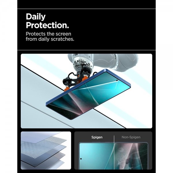 Spigen Samsung Galaxy S25 Ultra Skjermbeskytter EliteShield EZ Fit