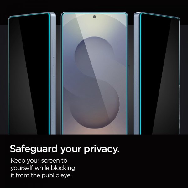 Spigen Samsung Galaxy S25 Ultra Skjermbeskytter GLAS.tR EZ Fit Privacy 2-pakning