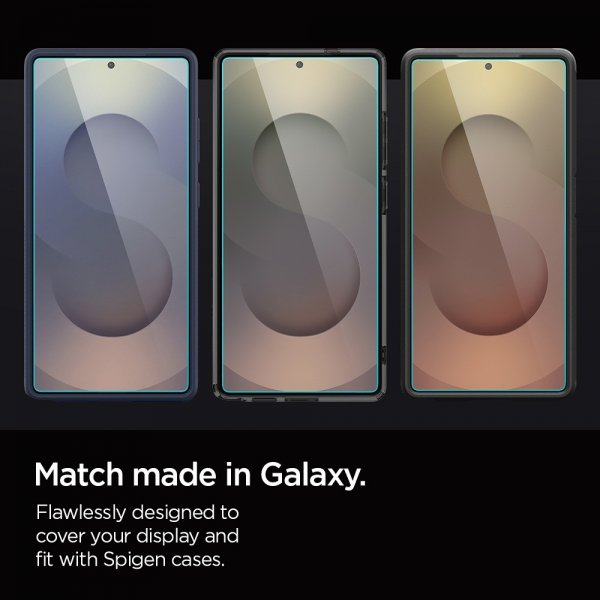 Spigen Samsung Galaxy S25 Ultra Skjermbeskytter GLAS.tR EZ Fit Privacy 2-pakning
