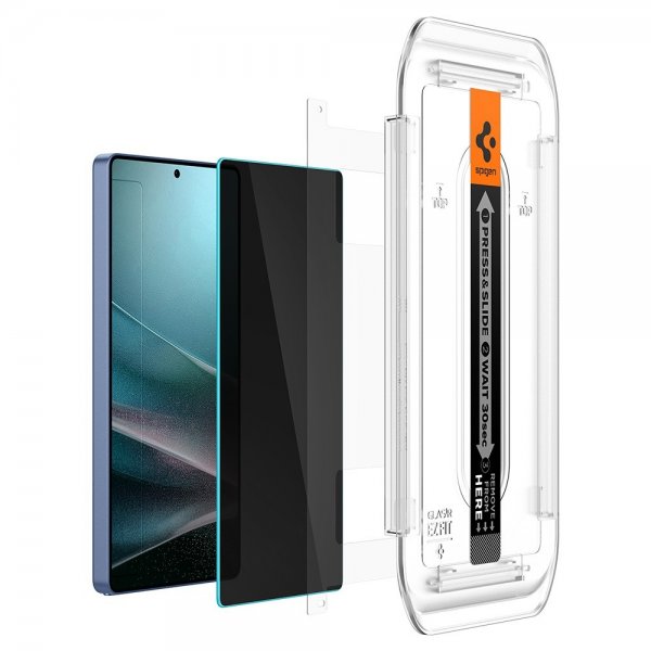 Spigen Samsung Galaxy S25 Ultra Skjermbeskytter GLAS.tR EZ Fit Privacy 2-pakning